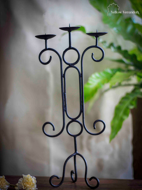 Wrought Iron Candle Stand