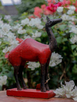 Wooden Camel Sculpture