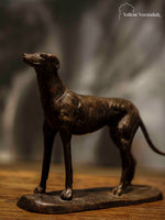 Antique Brass Dog Sculpture