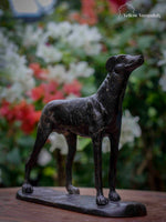 Antique Brass Dog Sculpture