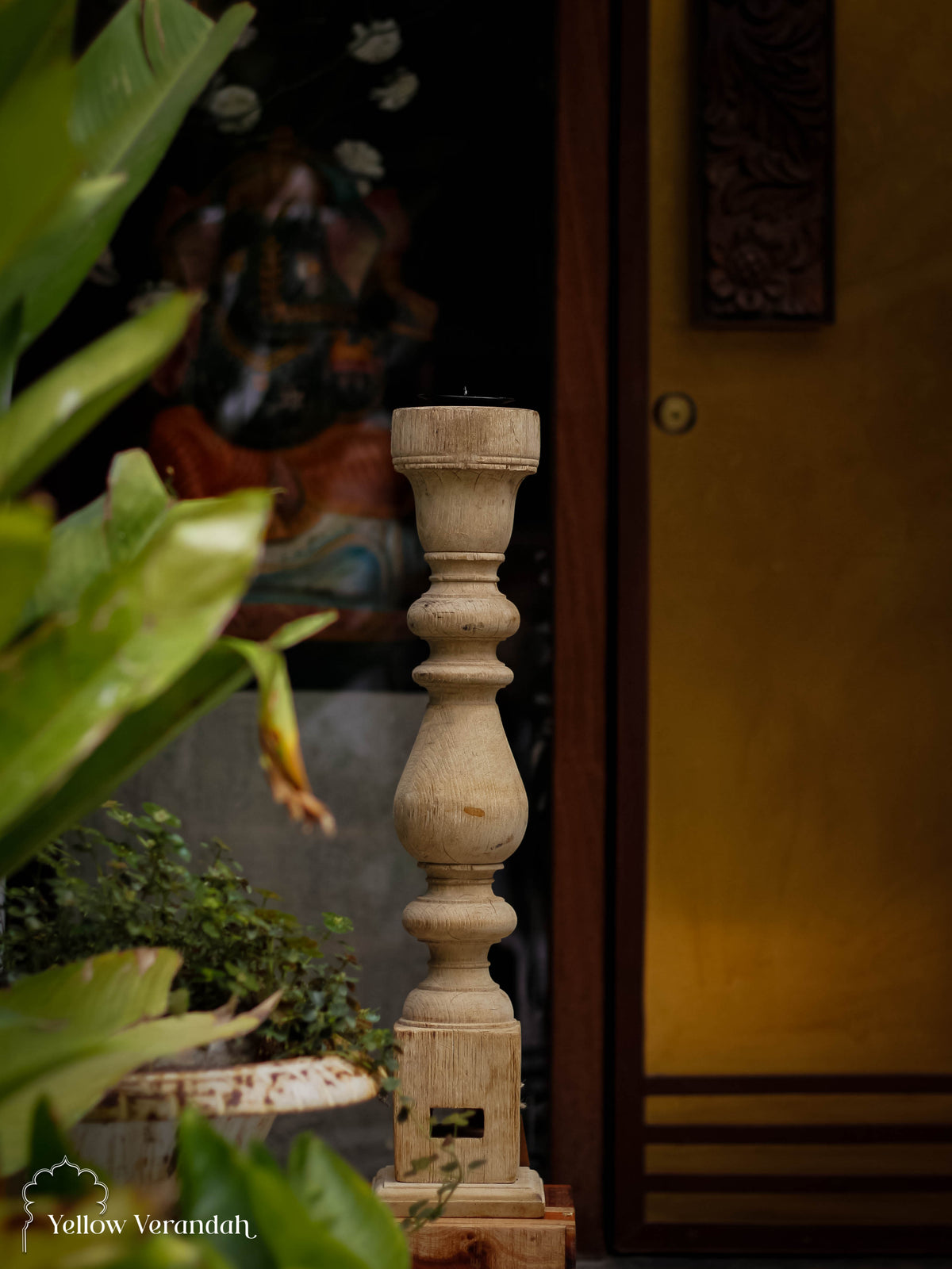 Wooden Candle Stand
