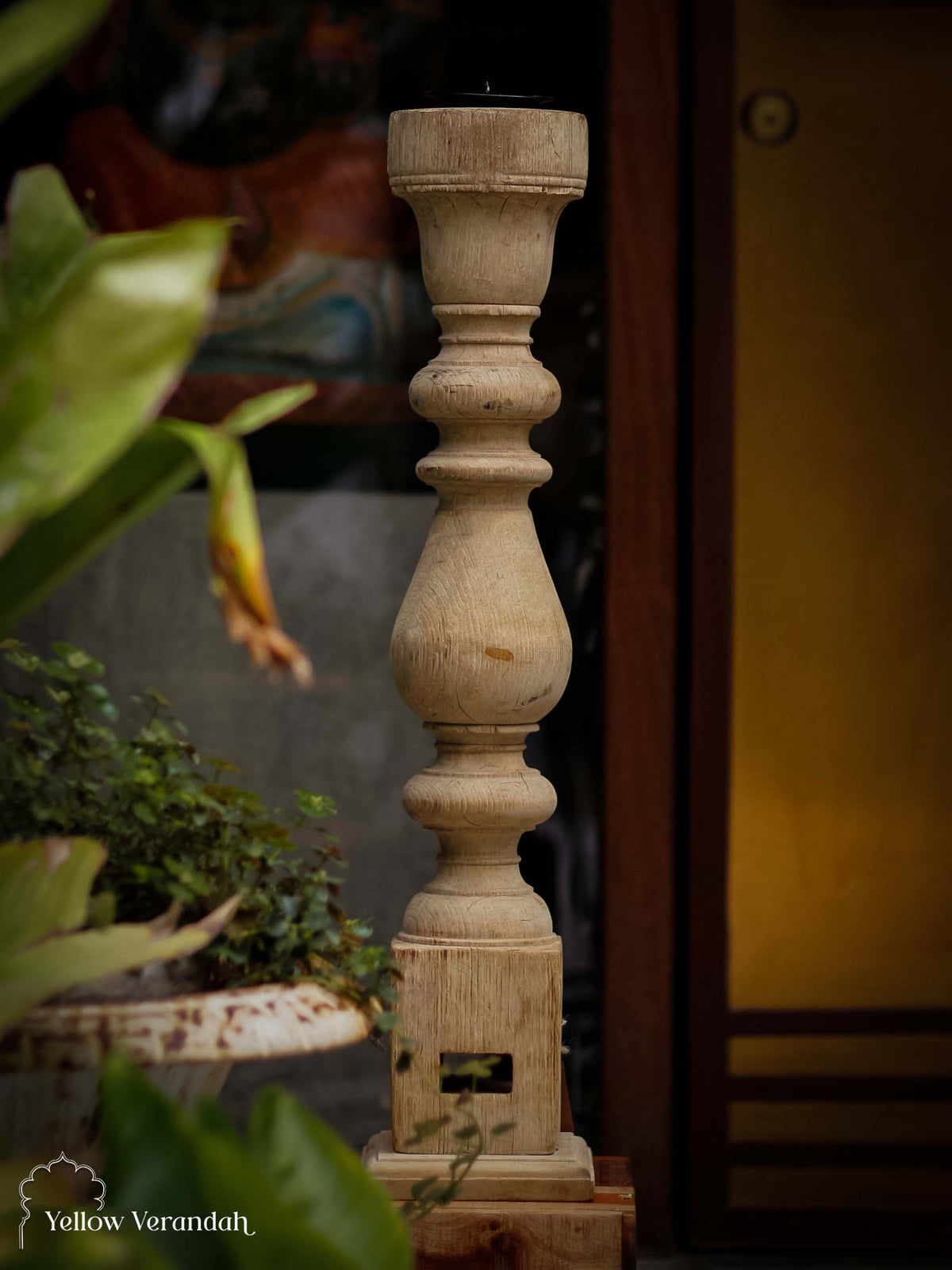 Wooden Candle Stand