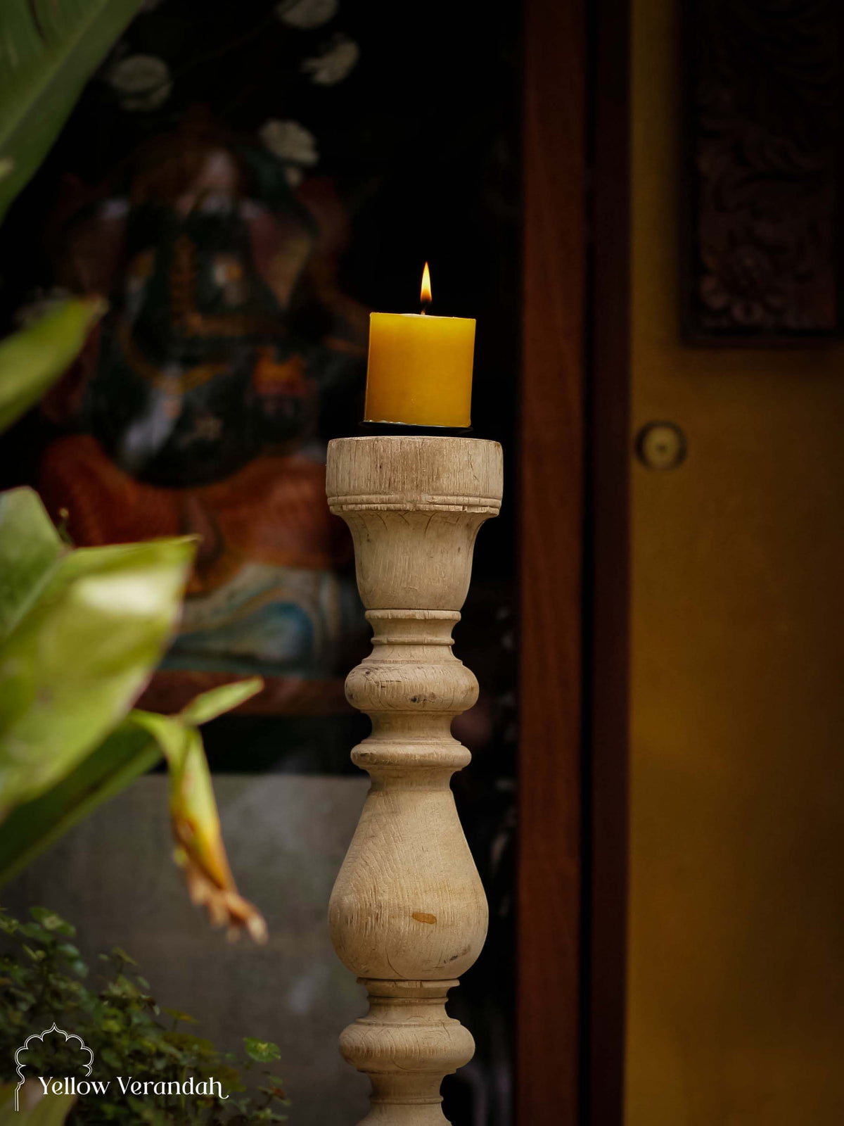 Wooden Candle Stand