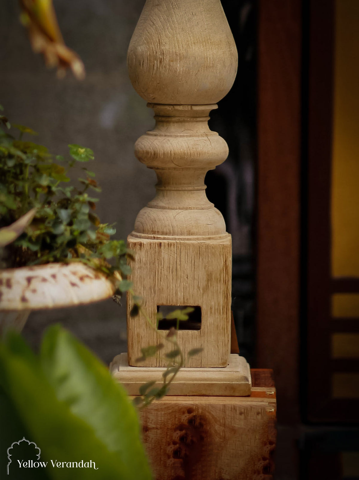 Wooden Candle Stand