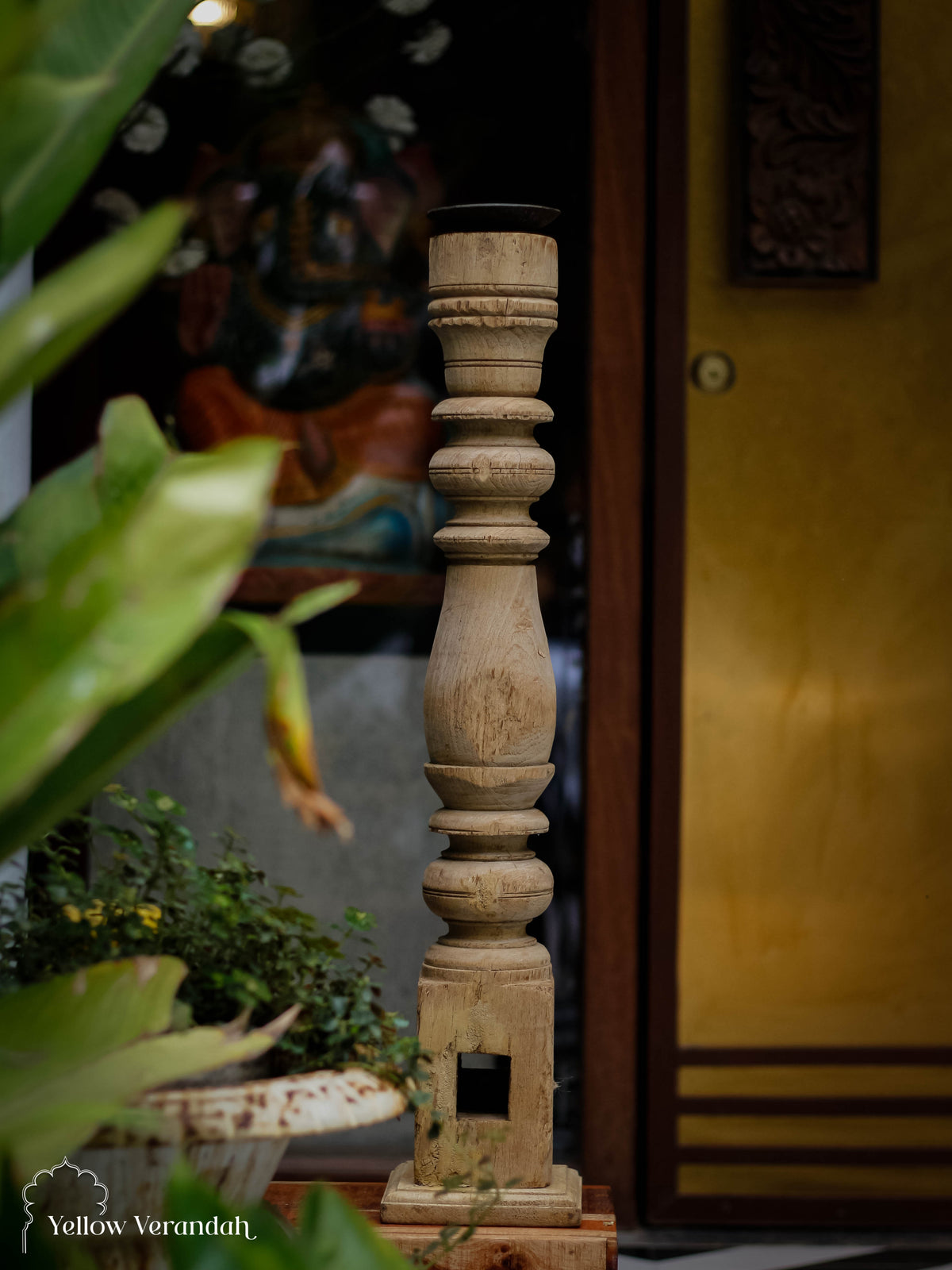 Wooden Candle Stand