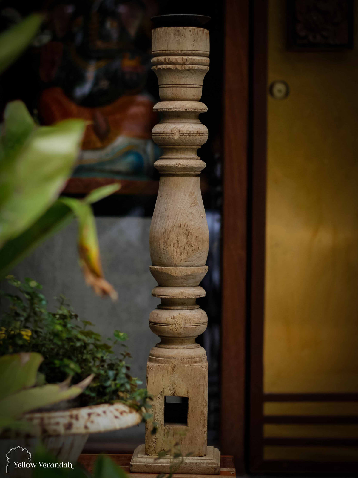 Wooden Candle Stand