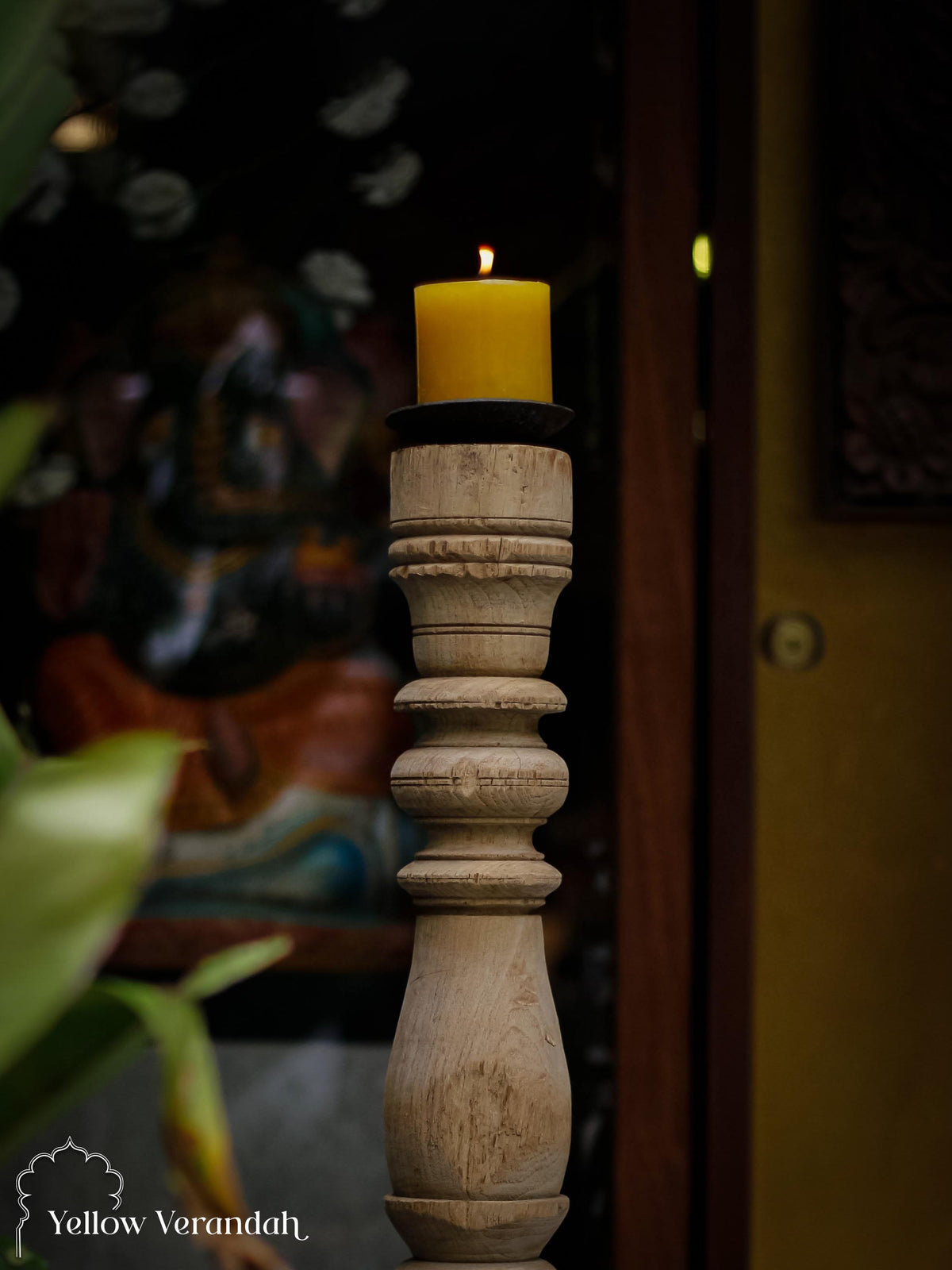 Wooden Candle Stand