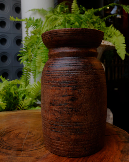 Antique Wooden Pot