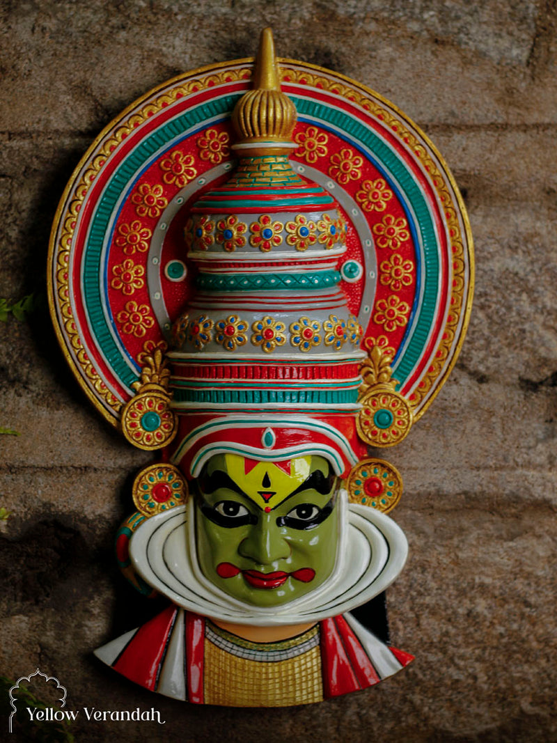 Marble Dust Sculpture - Kathakali Mask