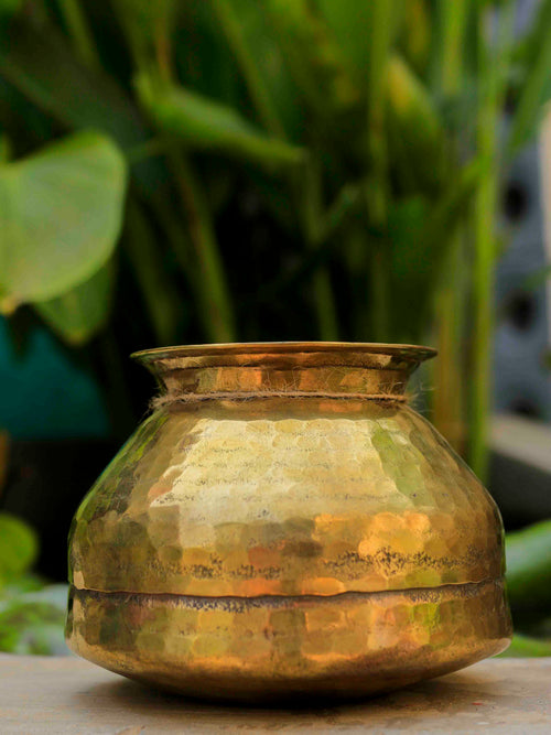 Vintage Brass Pot