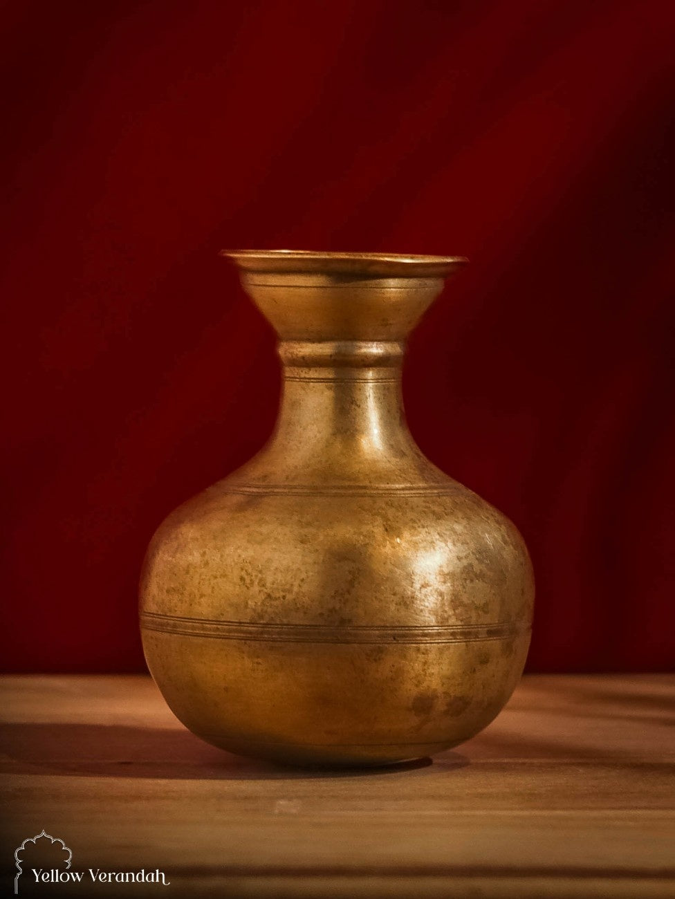 Vintage Brass Flower Vase