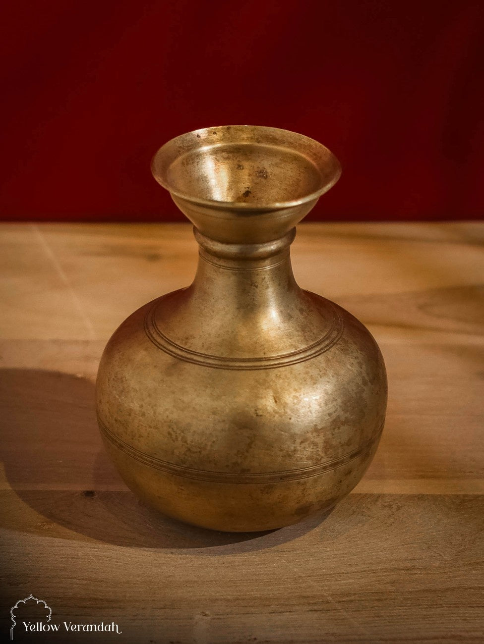 Vintage Brass Flower Vase