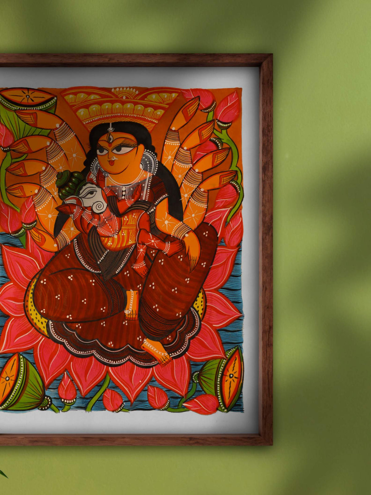 Maa Parvathi Kalighat Paintings 