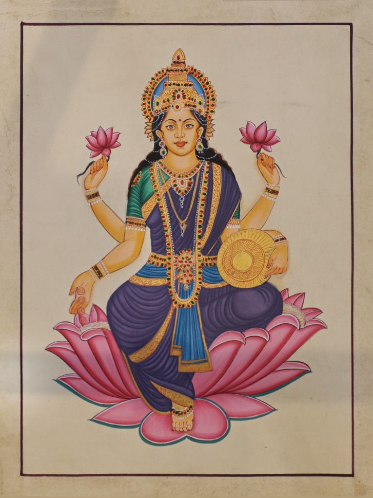 Madhubani Painting of Lakshmi 