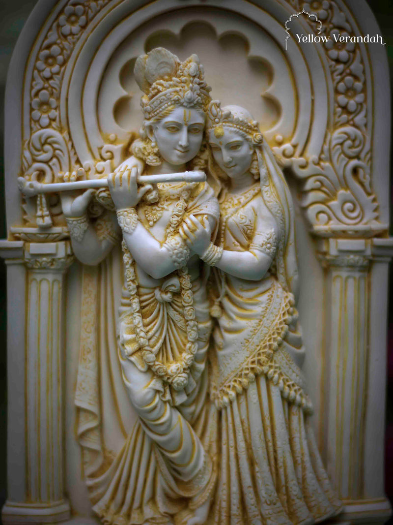 Marble Dust Radha Krishna Murti