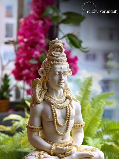 Marble Dust Statue of Shiva 