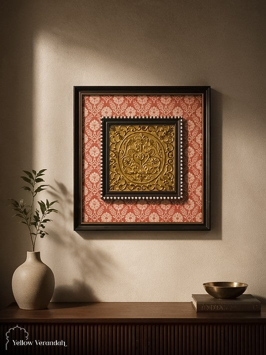 Brass Relief Art Wall Frame
