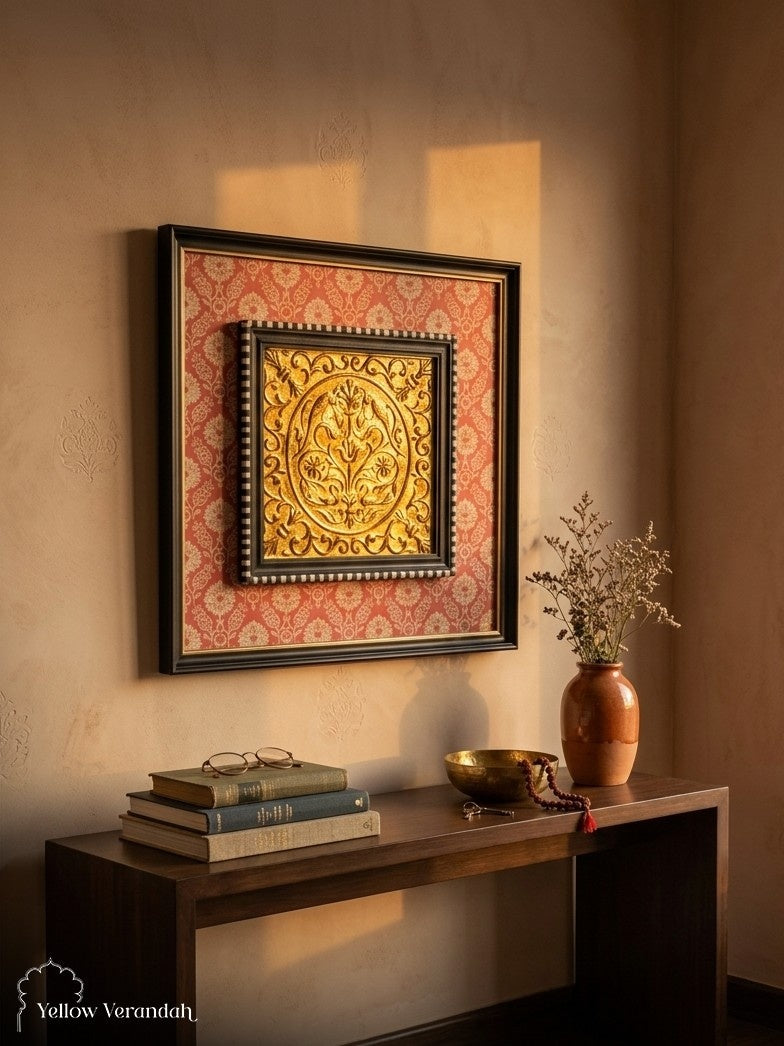 Brass Relief Art Wall Frame