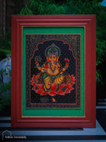 Original Handpainted Ganesha on Wall Frame 