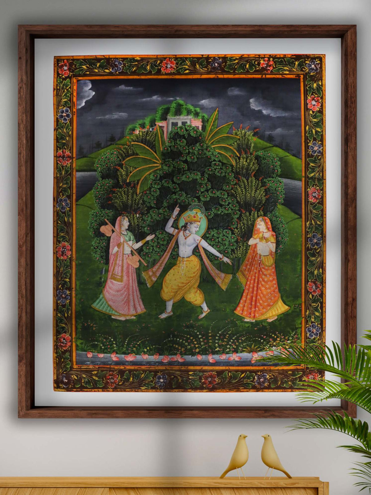 Original Radha and Krishna Painting 