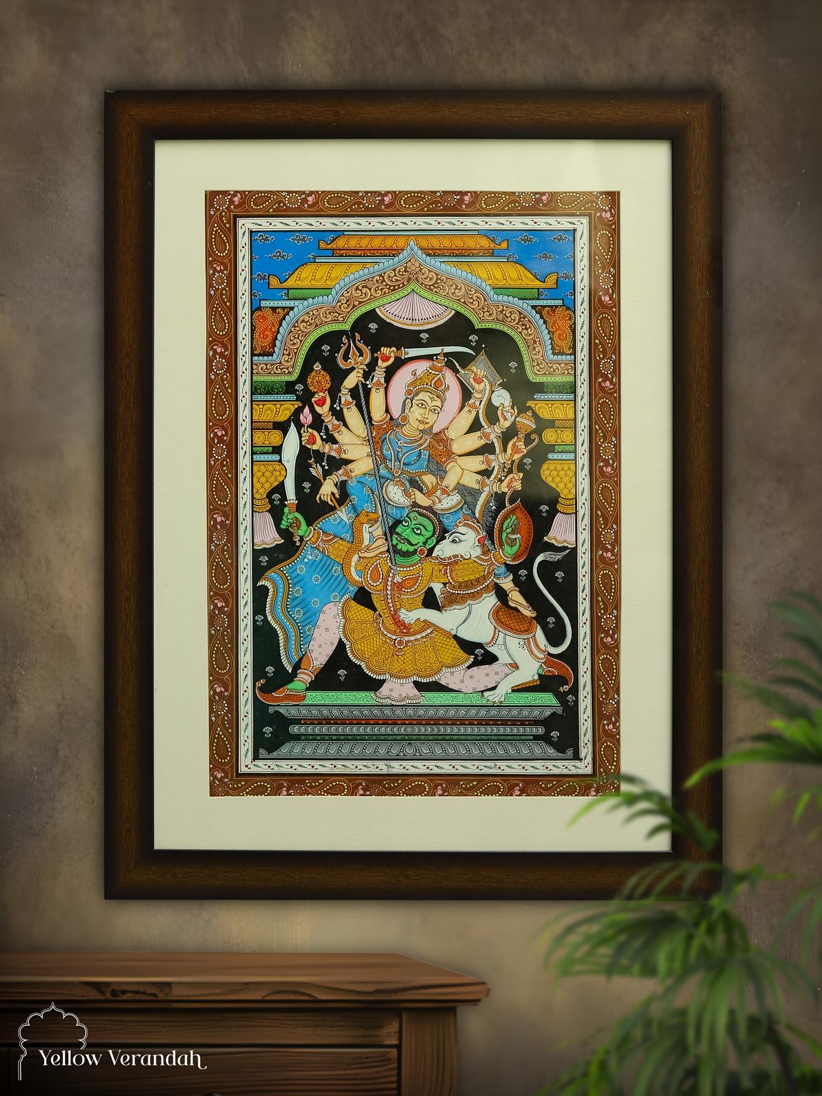 Original Patachitra Painting - Durga