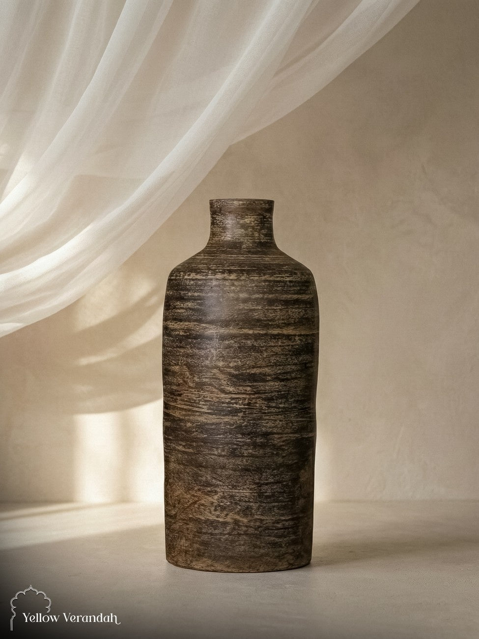 Turkish Terracotta Pot Vase - Earthy Finish