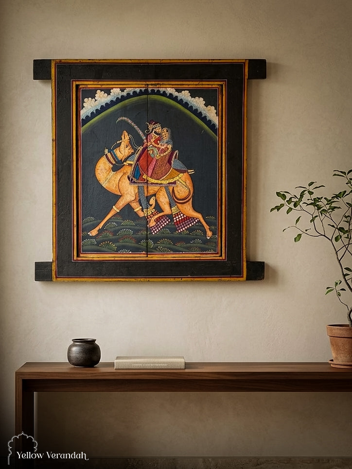 Pichwai Handpainted Wall Panel Window