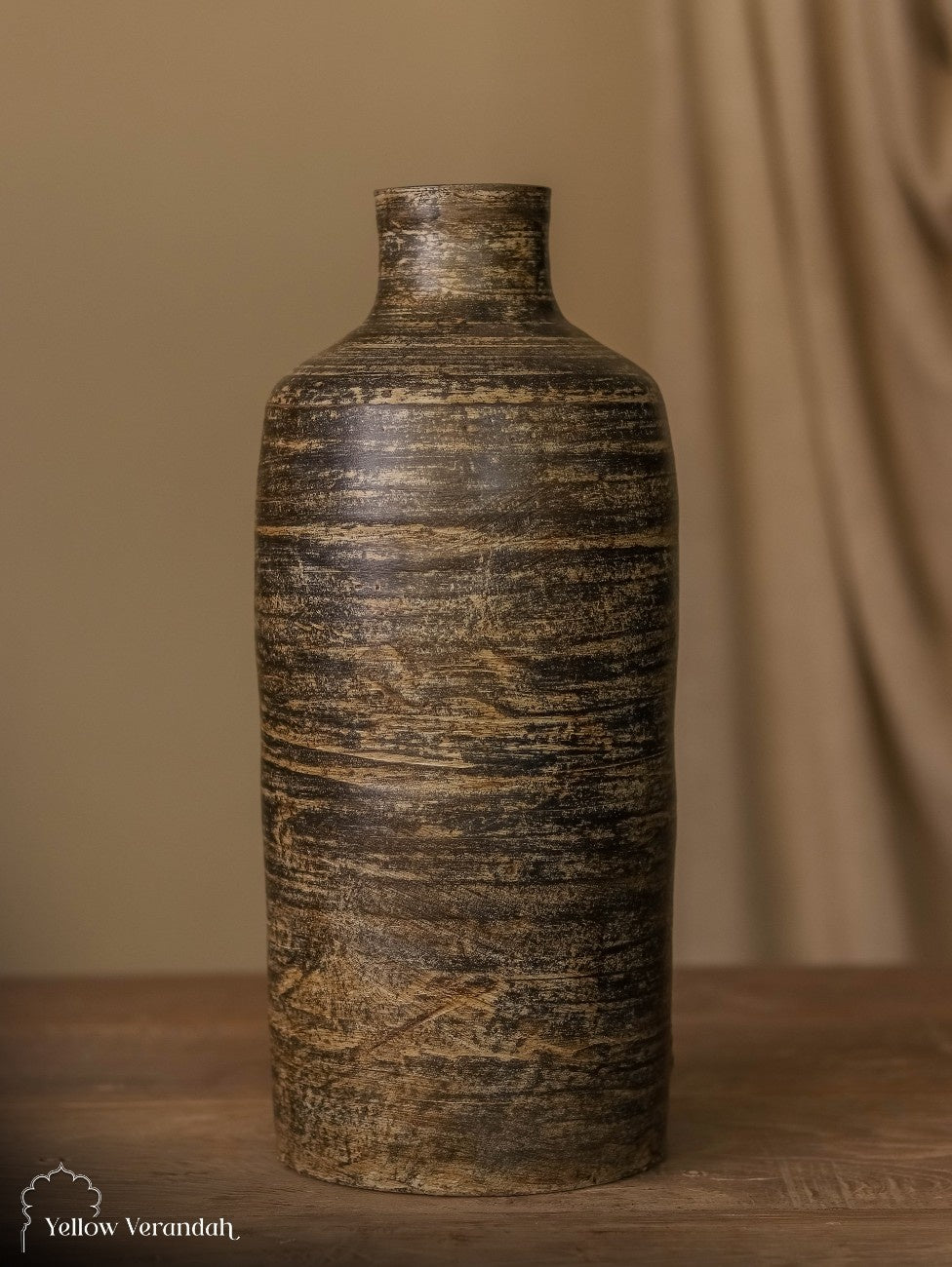 Turkish Terracotta Pot Vase - Earthy Finish
