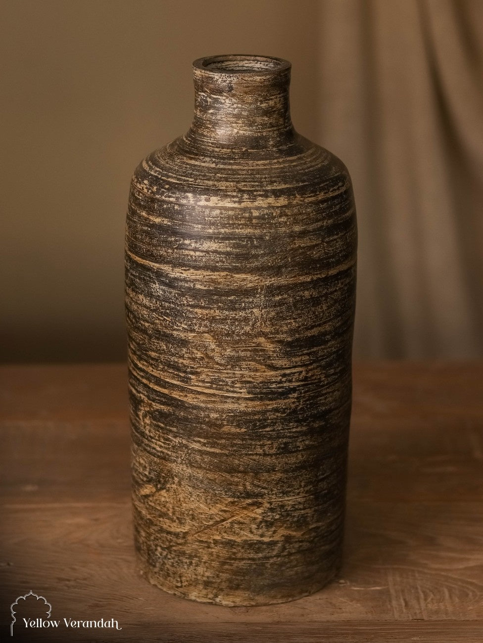Turkish Terracotta Pot Vase - Earthy Finish
