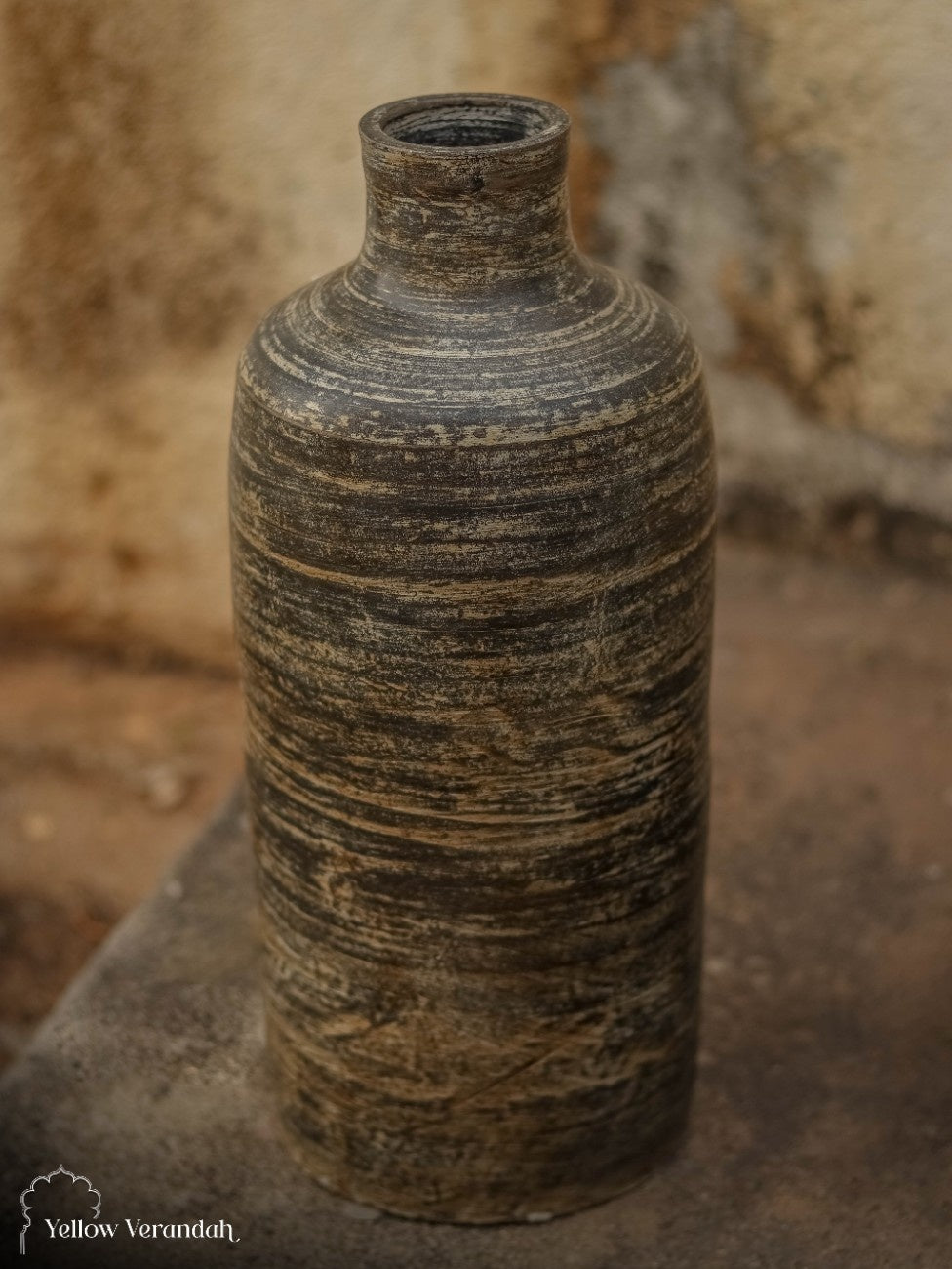 Turkish Terracotta Pot Vase - Earthy Finish