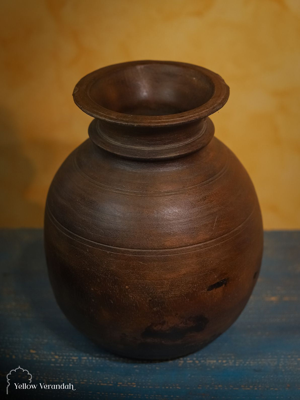 Antique Wooden Pot Vase