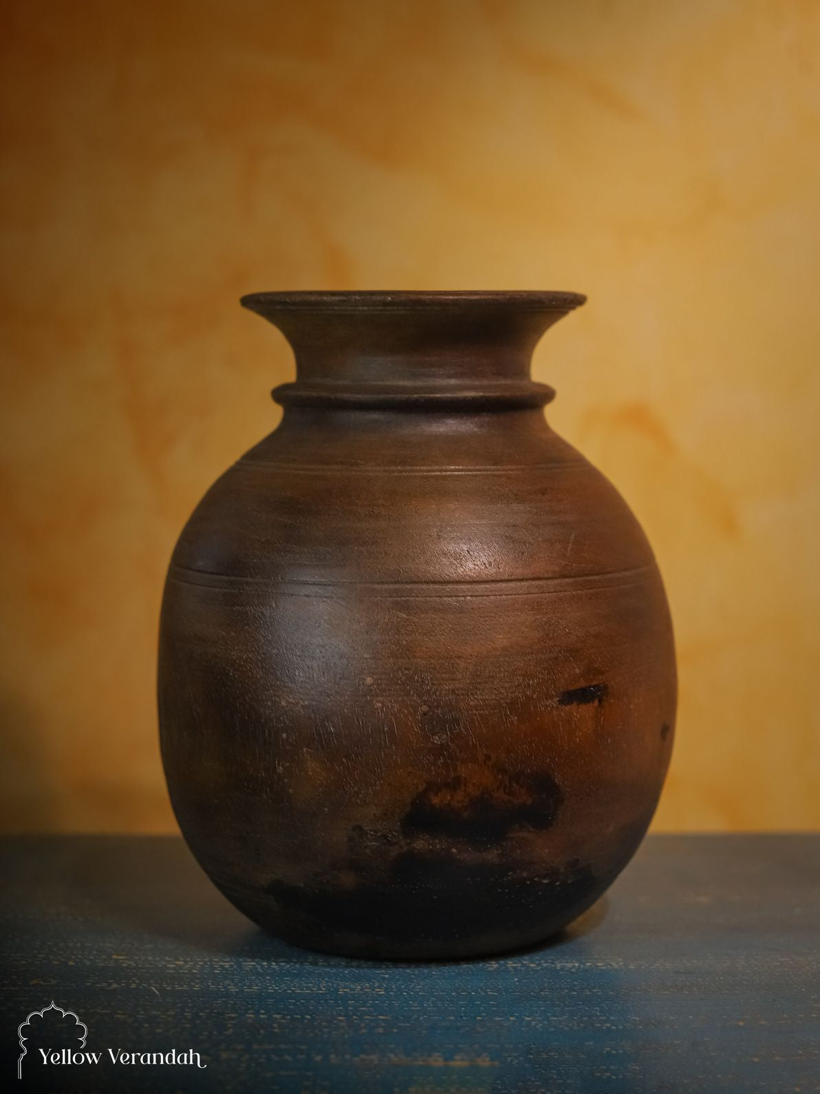 Antique Wooden Pot Vase