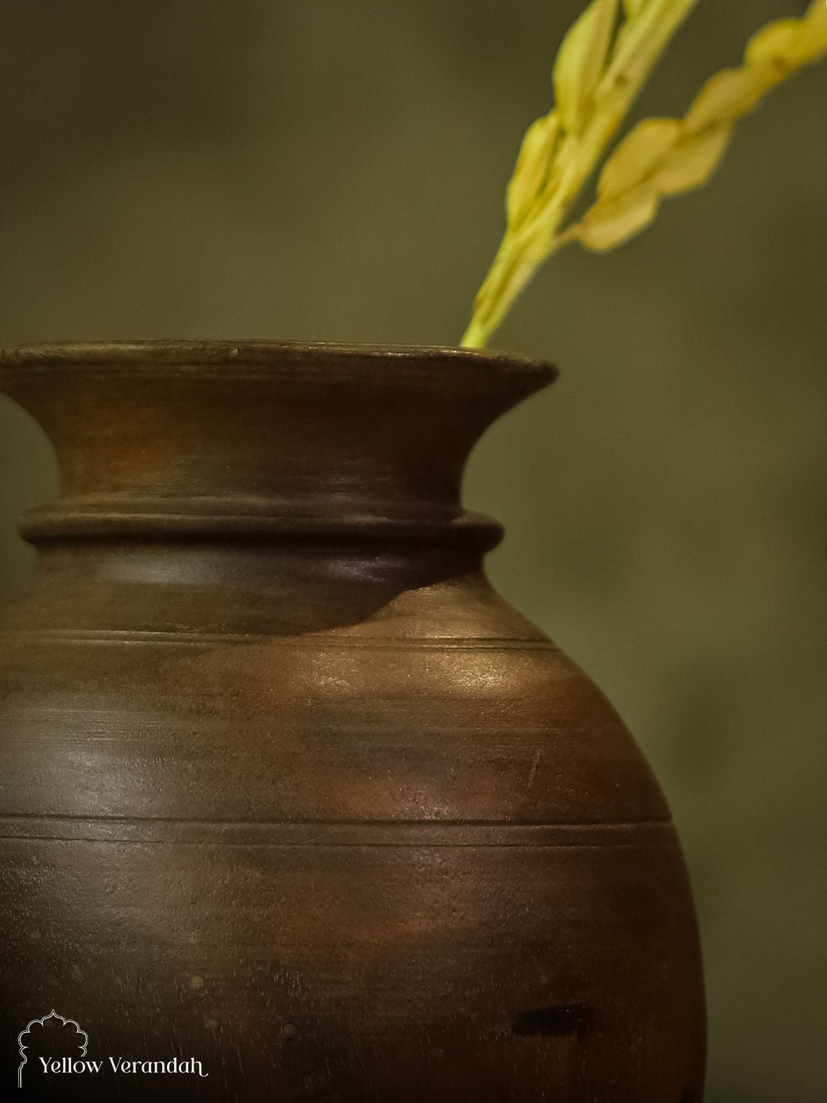 Antique Wooden Pot Vase