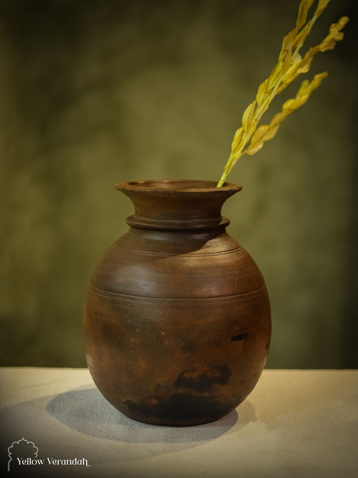 Antique Wooden Pot Vase