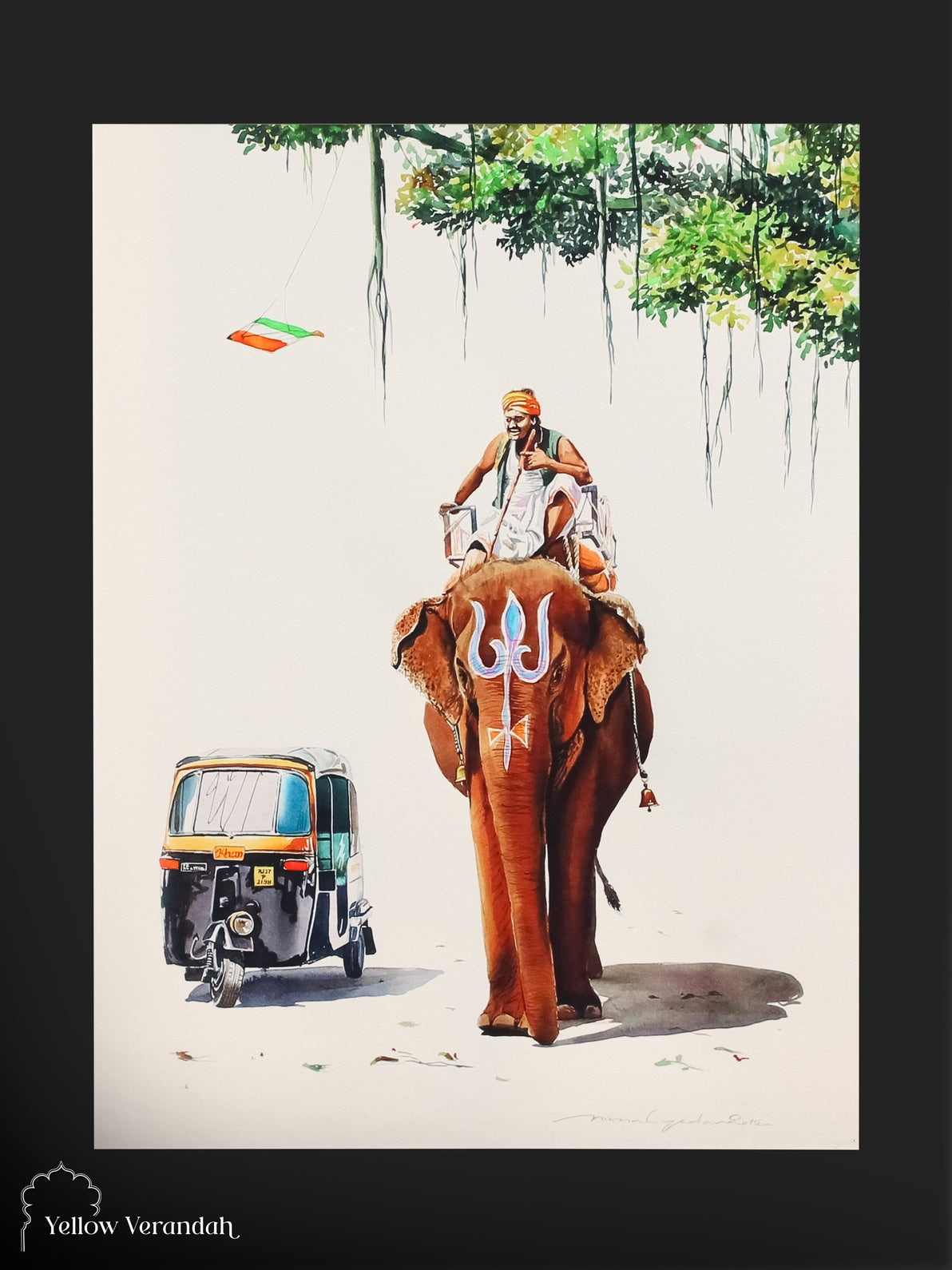 Limited Print Wall Frame - Elephant Series