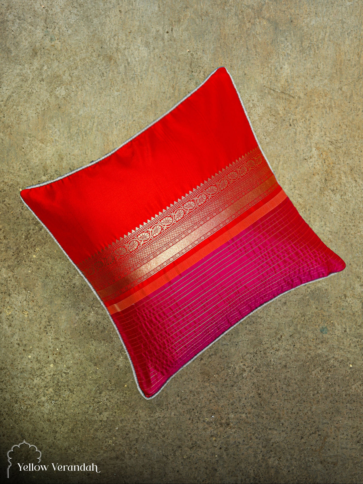 Pillow Cover Pink and Red 