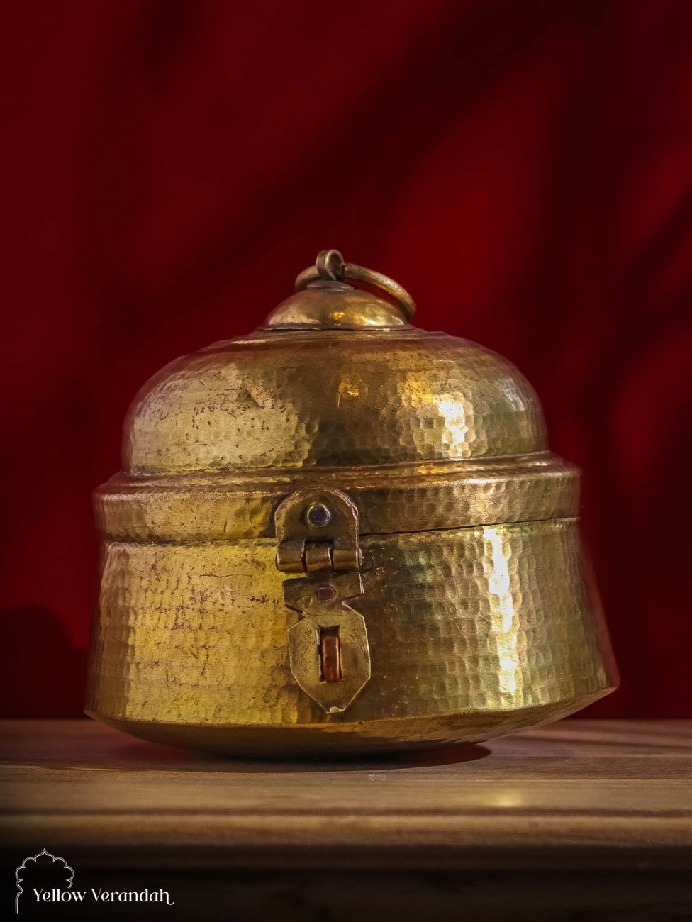 Vintage Brass Box With Lid