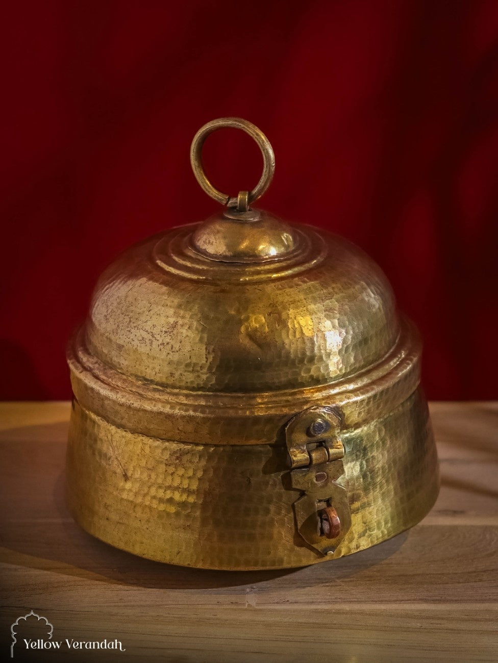 Vintage Brass Box With Lid