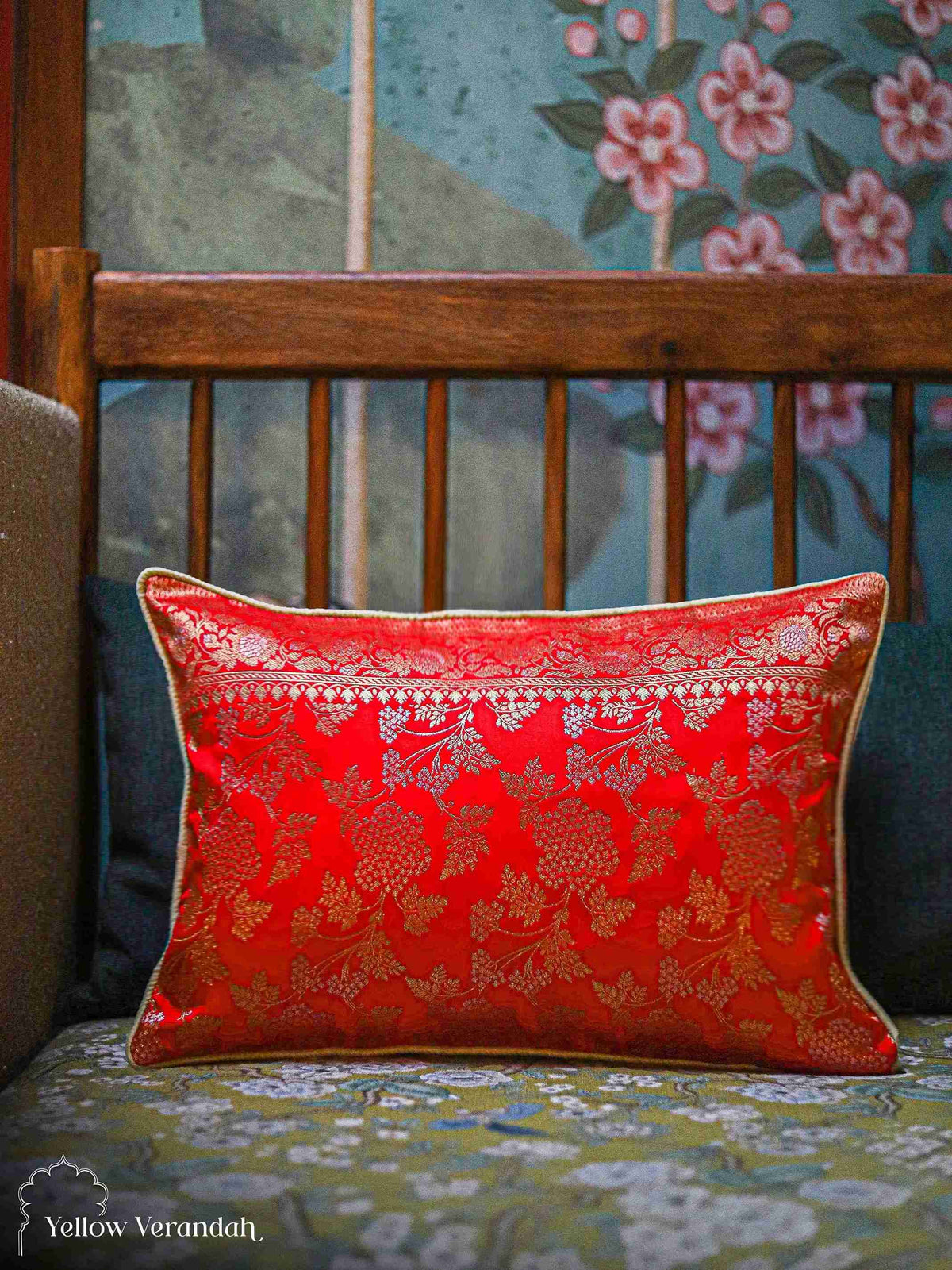 Red Designer Pillow Case 