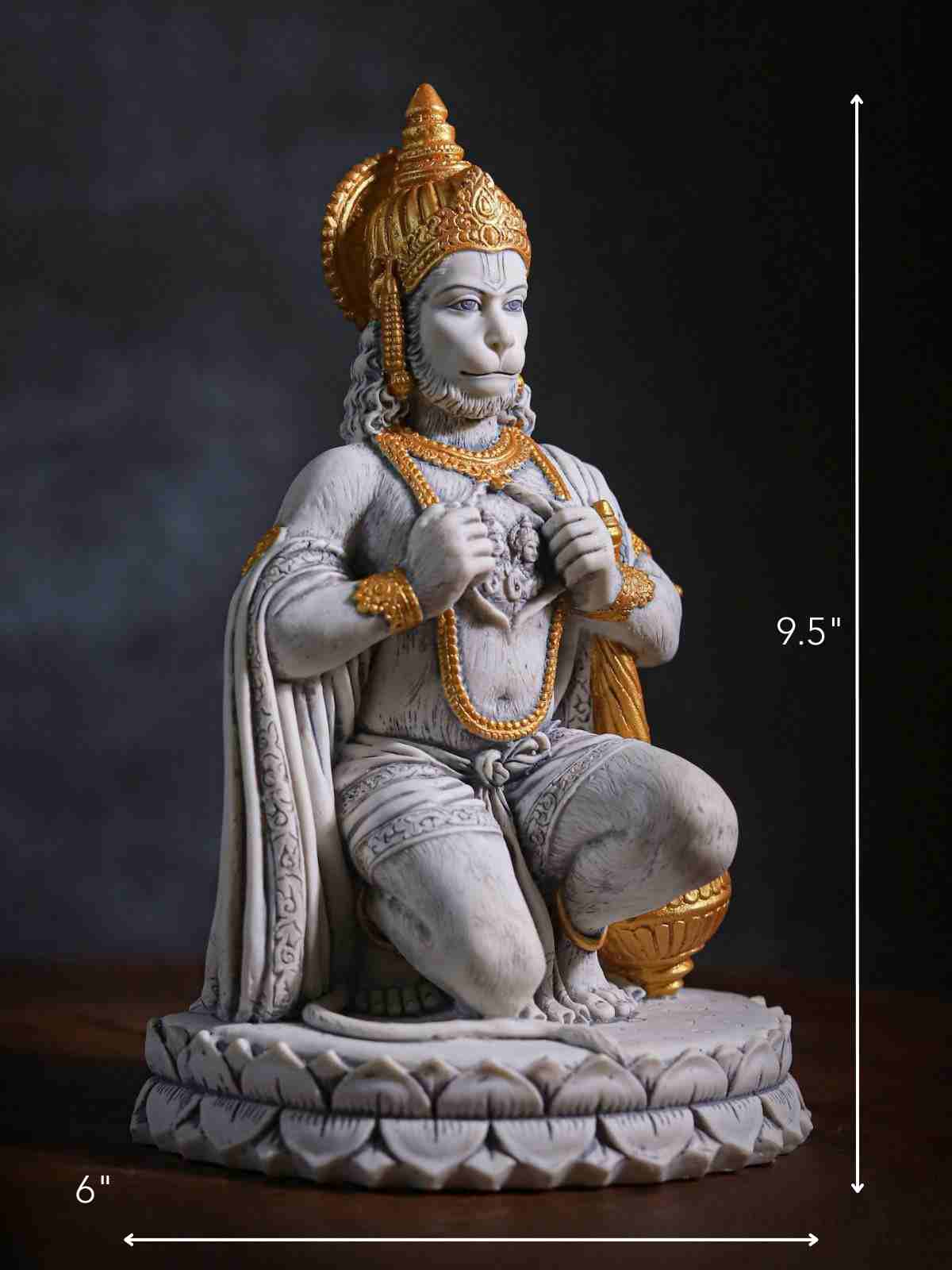 Hanuman Sculpture - Marble God Statue