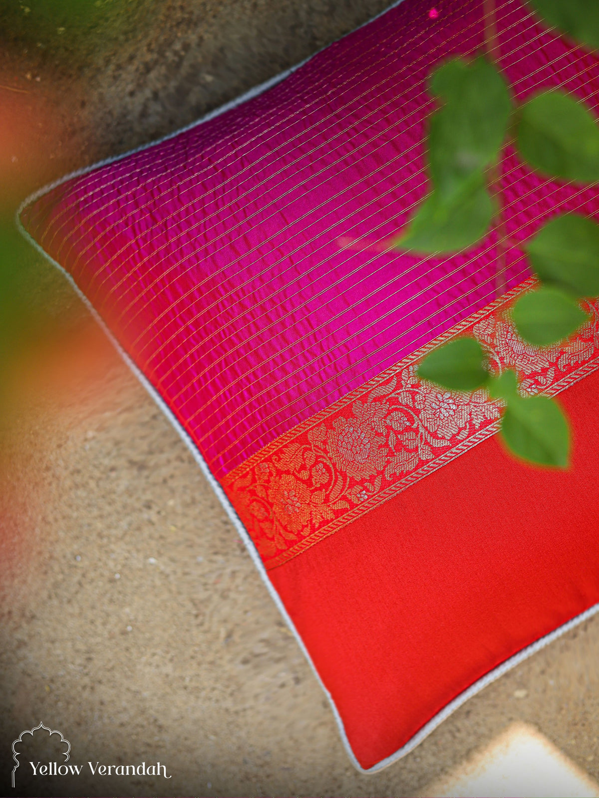 Silk Banarasi Pillow Case