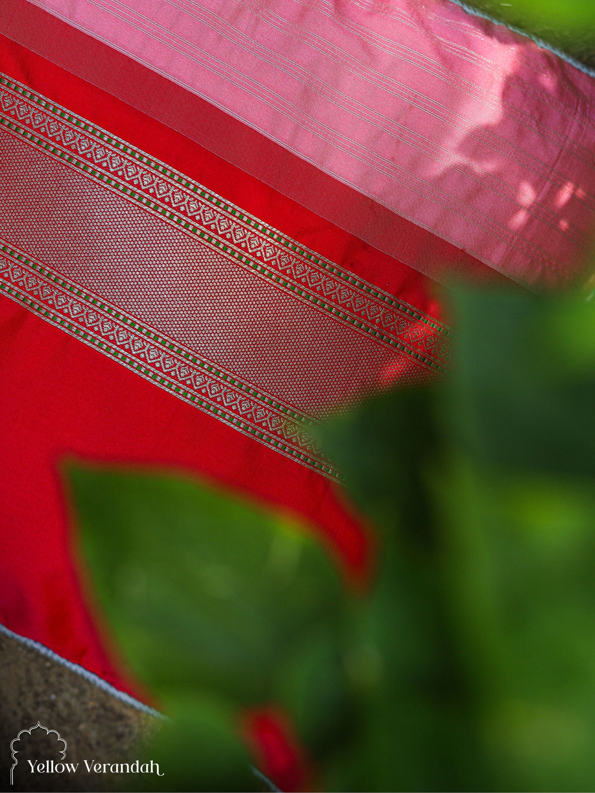Silk Red Pillow Cover 