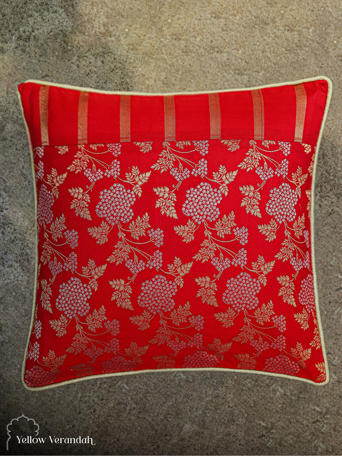 Square Red Pillow Cover 