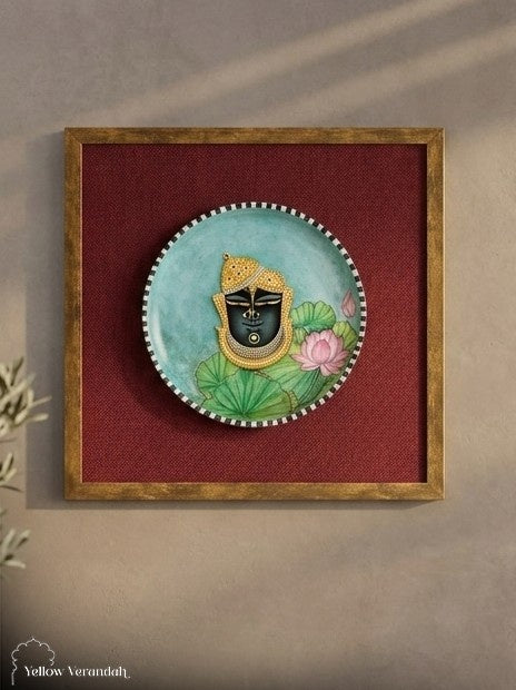 Shreenath Ji With Lotus Wall Art