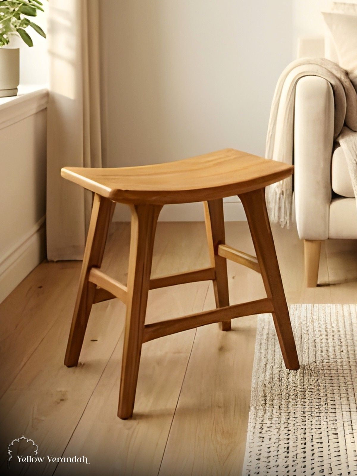 Teakwood Raft Stool For Sitting – Yellow Verandah