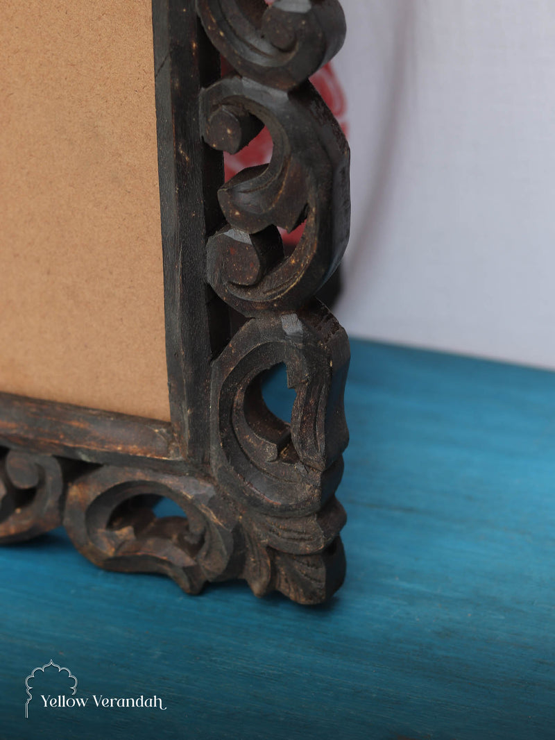 Victorian Wood Carved Mirror