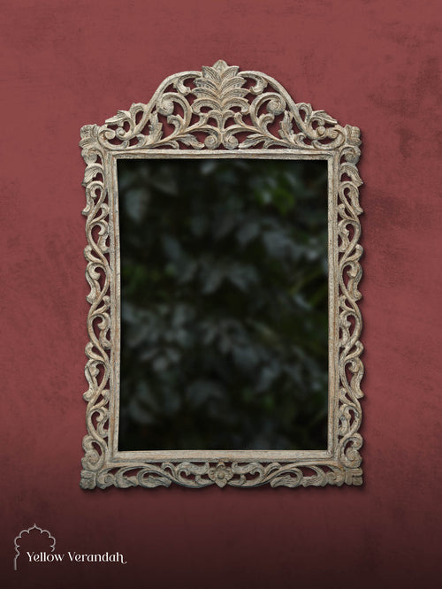 Victorian Wood Carving Mirror