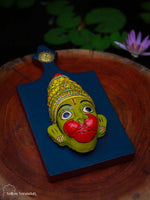 Wooden Wall Panel with Cheriyal Mask