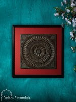 Wooden Floral Carving on Wall Frame