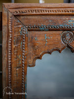 Wood Carving Jharokha Mirror